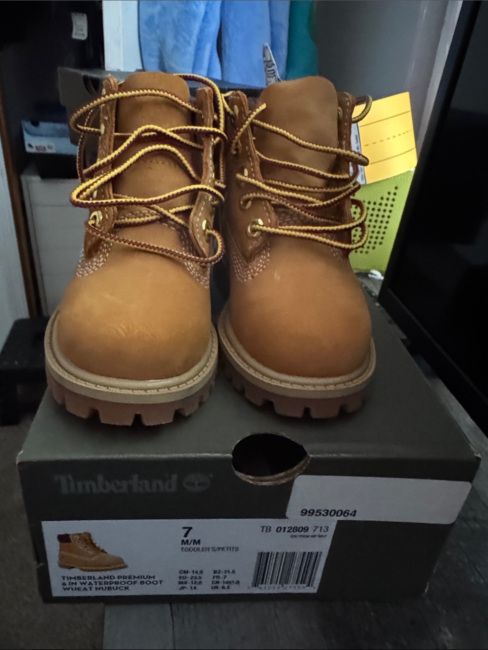 Timberland Kids Wheat Brown Lace-Up Waterproof Boots